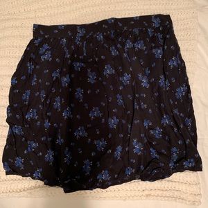 Floral print skirt